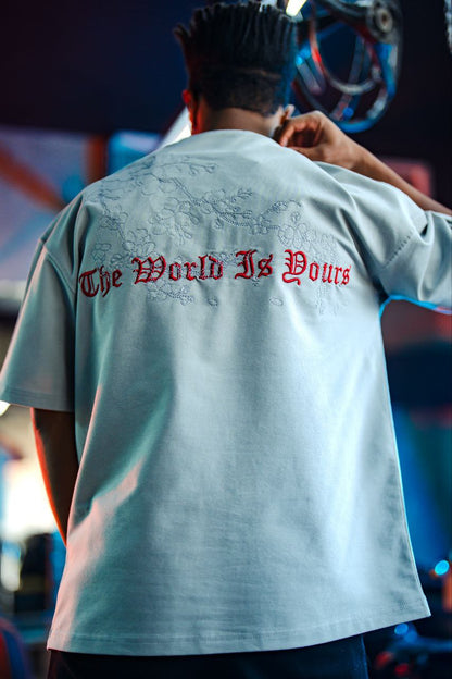 Micibill T-Shirt - "The World Is Yours" Graphic Tee Withinblack