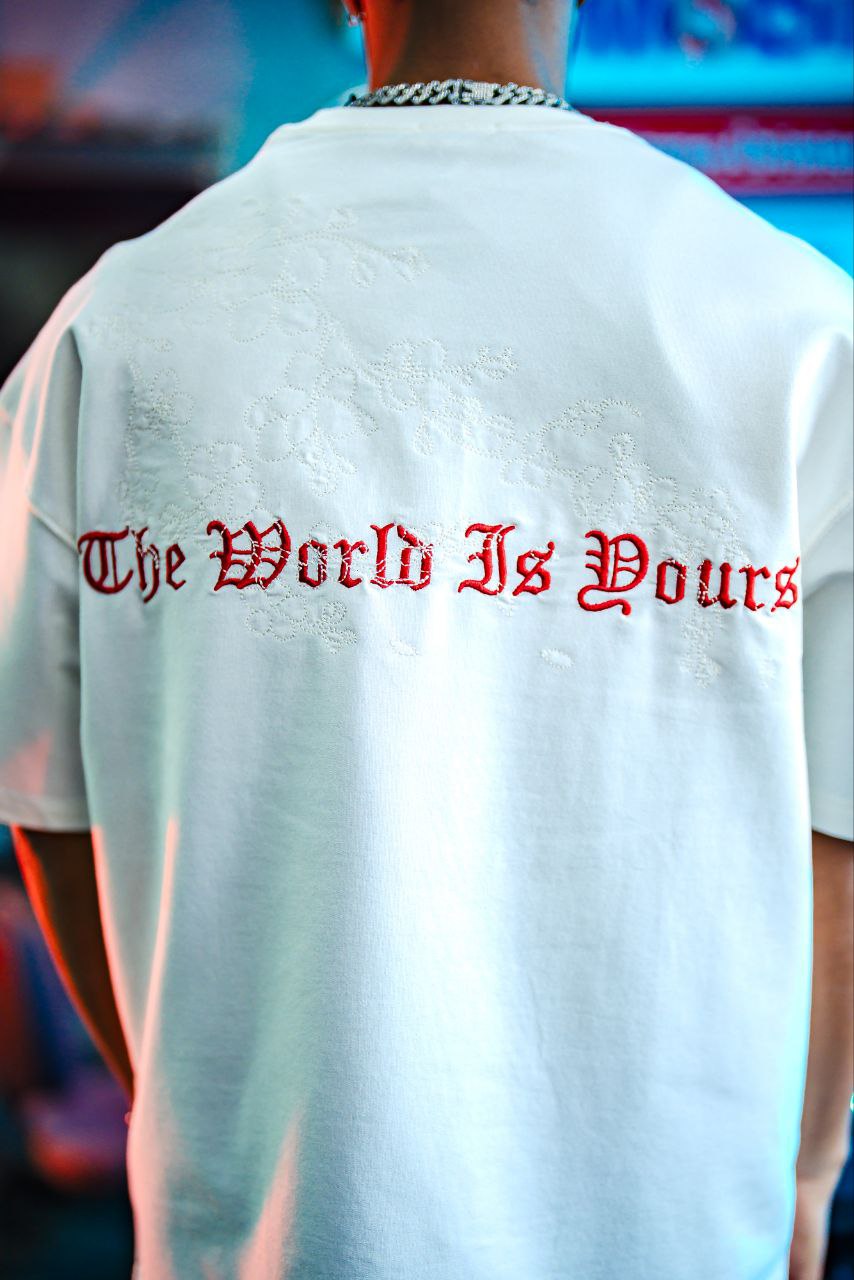 Micibill T-Shirt - "The World Is Yours" Graphic Tee Withinblack
