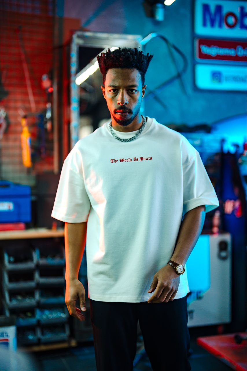 Micibill T-Shirt - "The World Is Yours" Graphic Tee Withinblack