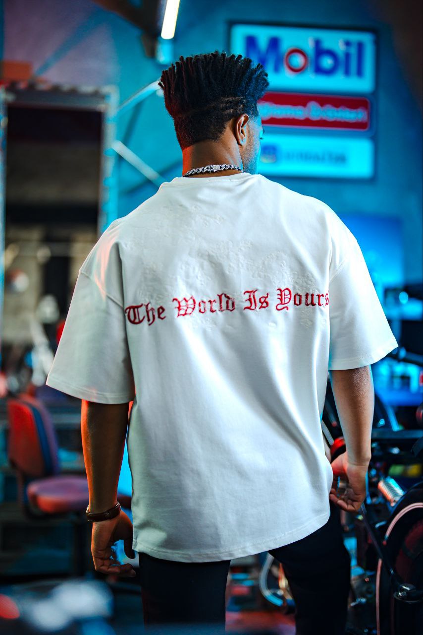 Micibill T-Shirt - "The World Is Yours" Graphic Tee Withinblack