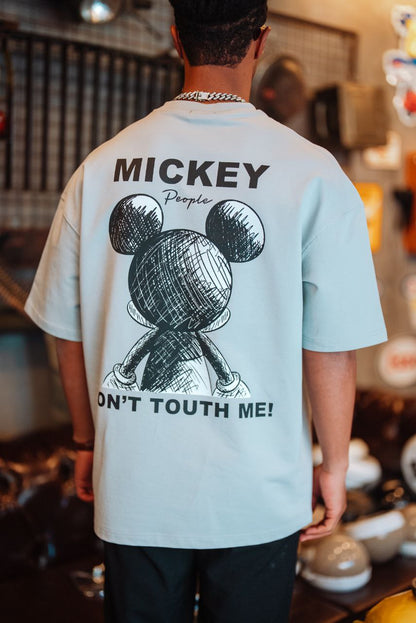 Mickey Mouse Don't Touch Me Graphic Cotton Tee Withinblack
