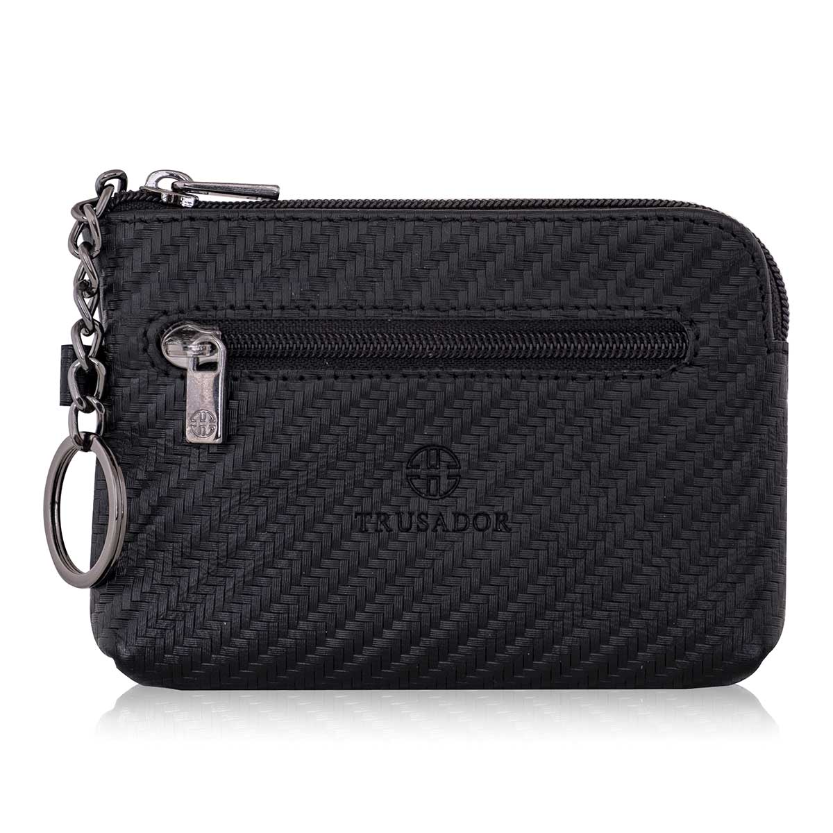 Milano Leather Wallet Pouch Purse Zipper Change Bag Trusador