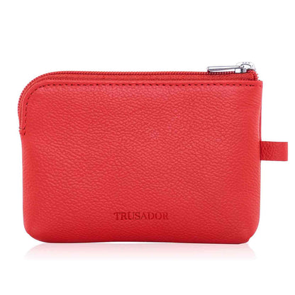 Milano Leather Wallet Pouch Purse Zipper Change Bag Trusador