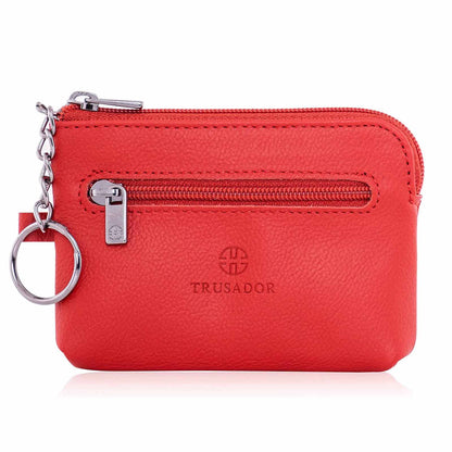 Milano Leather Wallet Pouch Purse Zipper Change Bag Trusador