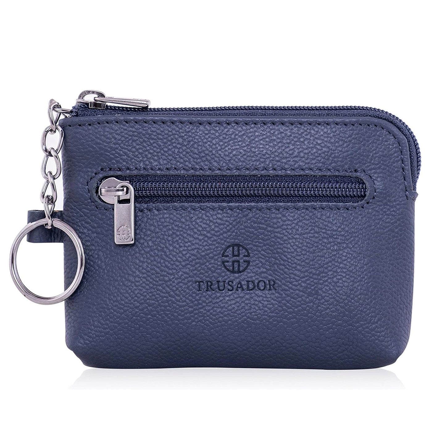 Milano Leather Wallet Pouch Purse Zipper Change Bag Trusador