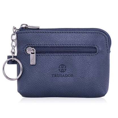 Milano Leather Wallet Pouch Purse Zipper Change Bag Trusador