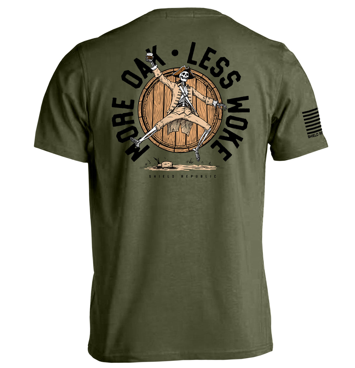 More Oak Less Woke Shield Republic