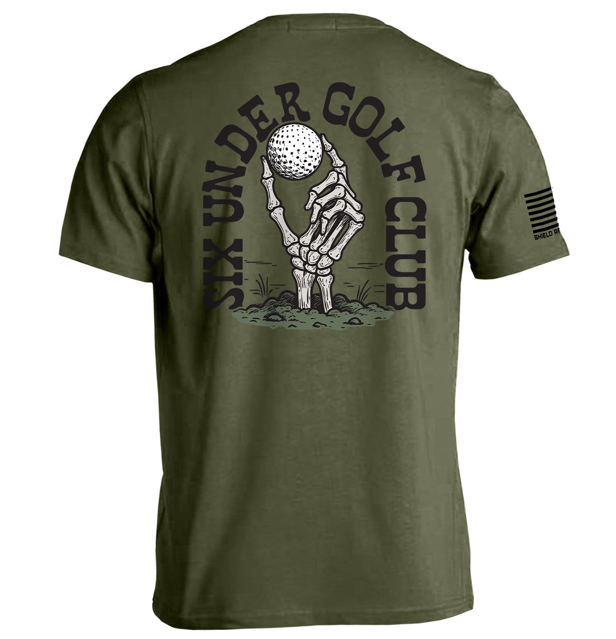 Six Under Golf Club (Back Print) Shield Republic