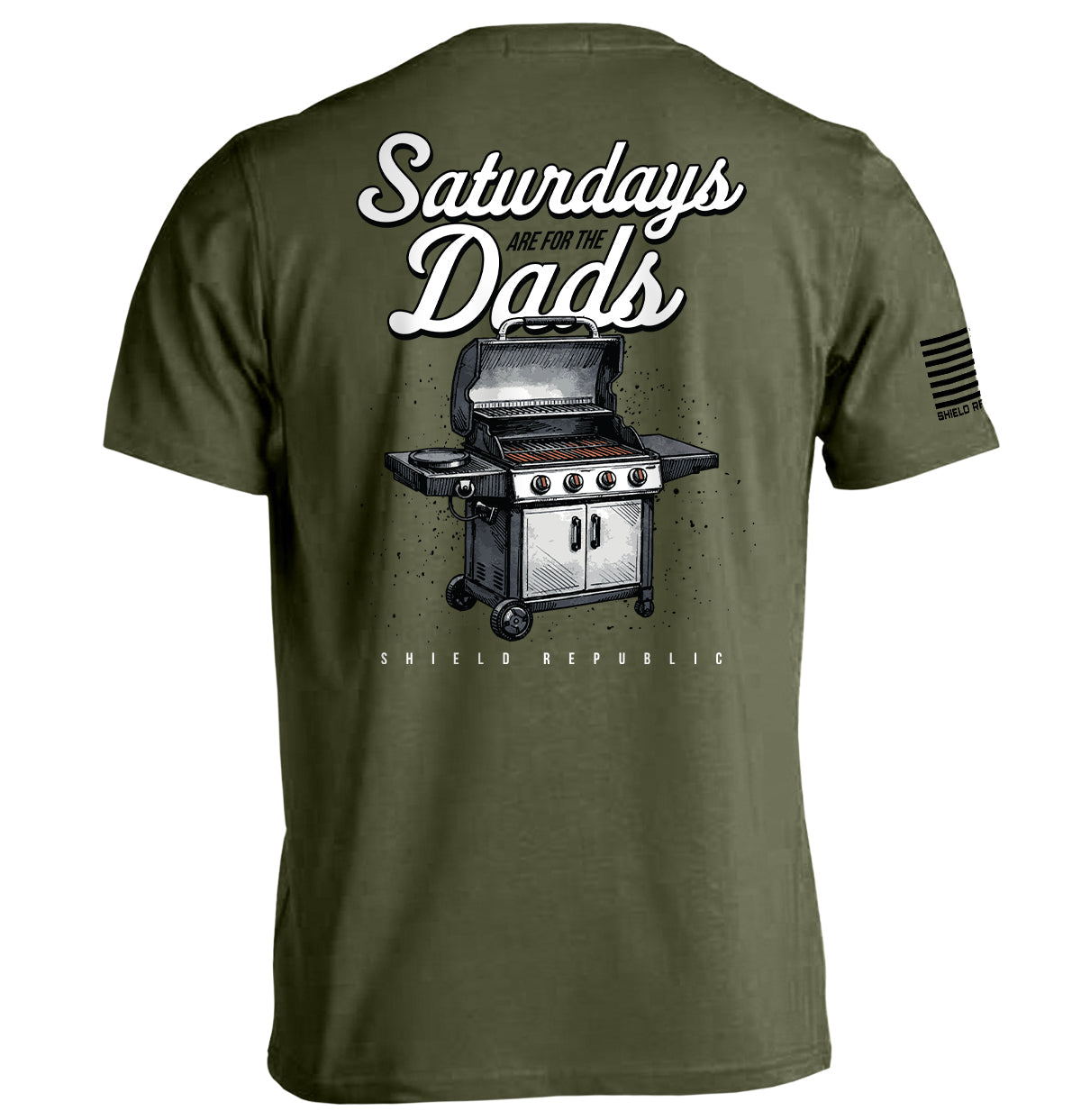Saturdays Are For The Dads Grill Shield Republic