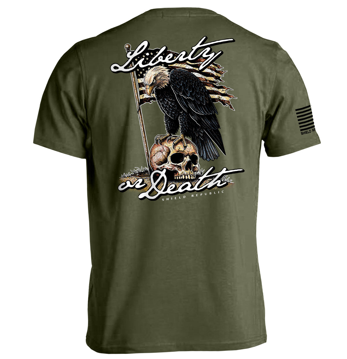 Liberty or Death Eagle Shield Republic