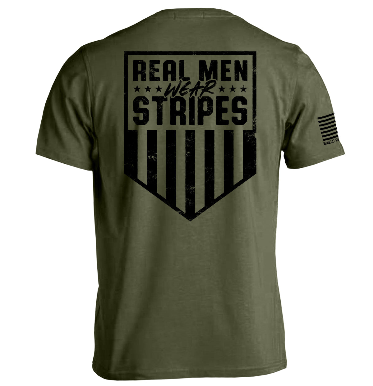 Real Men Wear Stripes (Back Print) Shield Republic