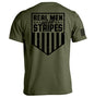 Real Men Wear Stripes (Back Print) Shield Republic