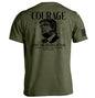 Courage Is Not The Absence of Fear Shield Republic