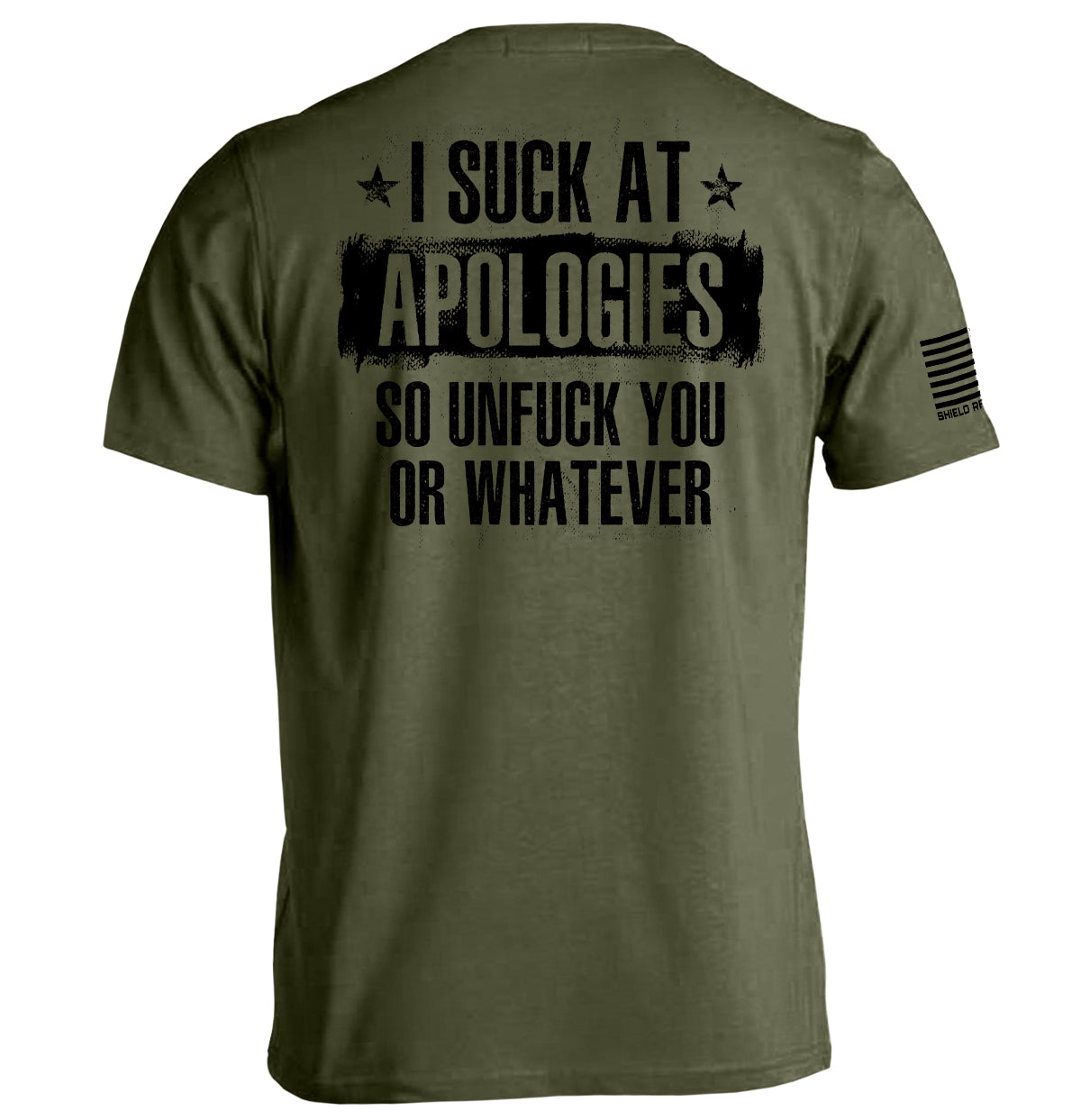 I Suck at Apologies Shield Republic