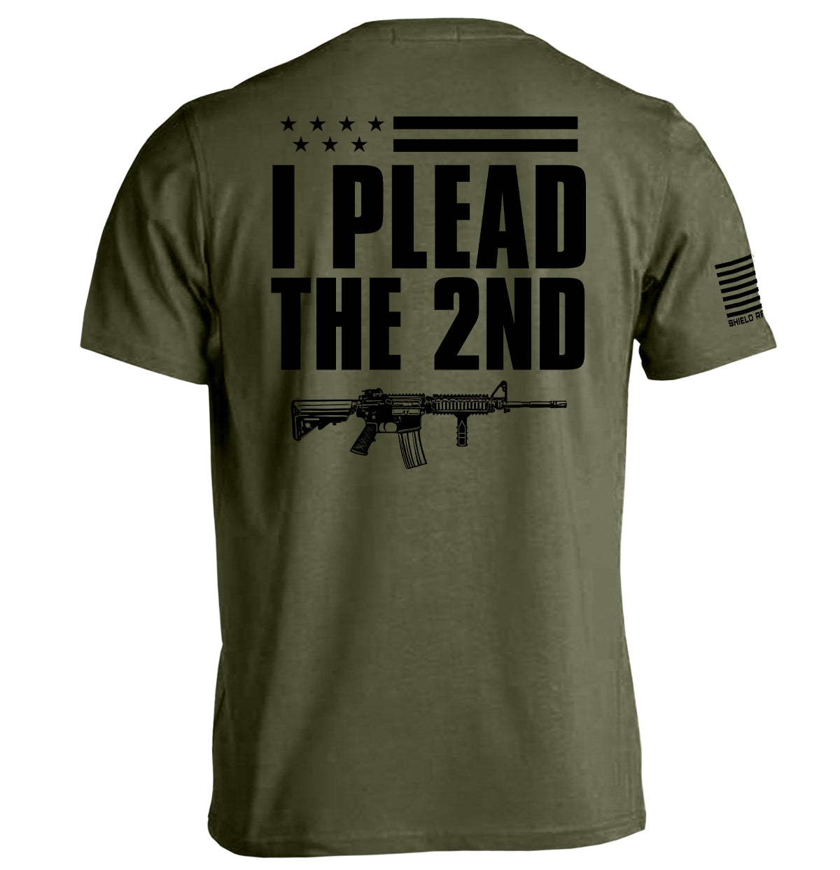 I Plead The 2nd (Back Print) Shield Republic