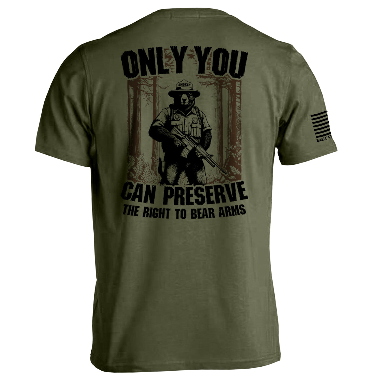 Only You can Preserve the the Right to Bear Arms Shield Republic