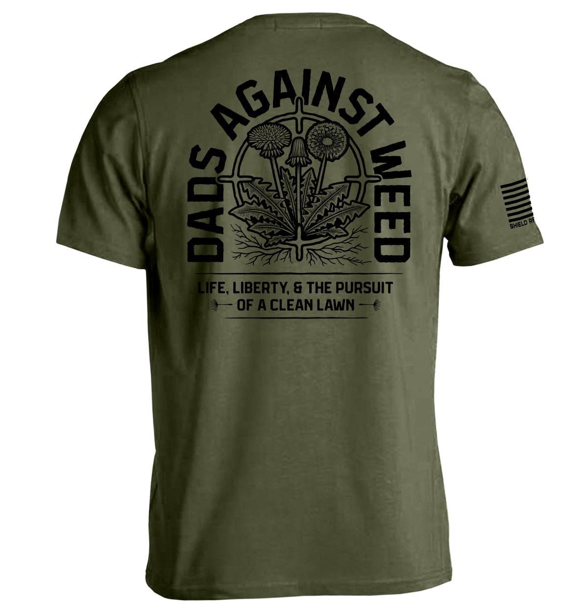 Dads Against Weed Black Shield Republic