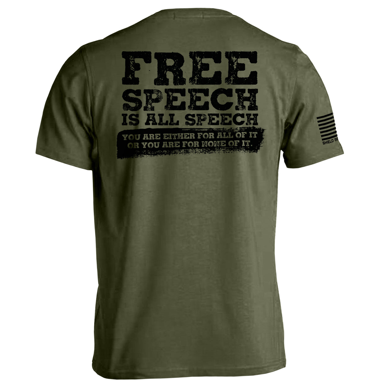Free Speech Is All Speech Shield Republic