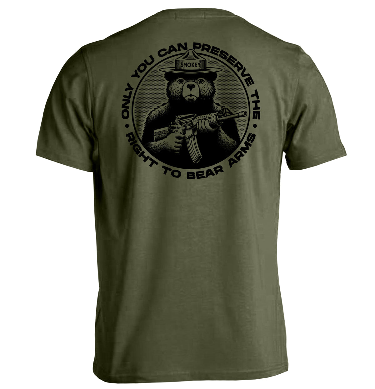 Only You Can Preserve the Right to Bear Arms (Circular Seal) Shield Republic