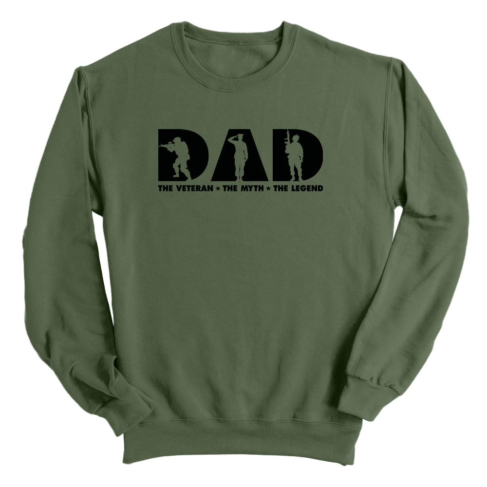 Dad The Veteran The Myth The Legend (Front) Shield Republic