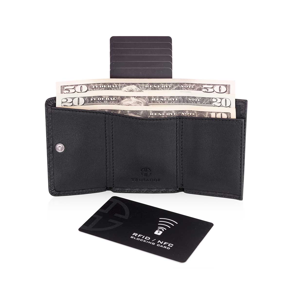 Rimini Wallet With Elastic Credit Card Holder Trusador