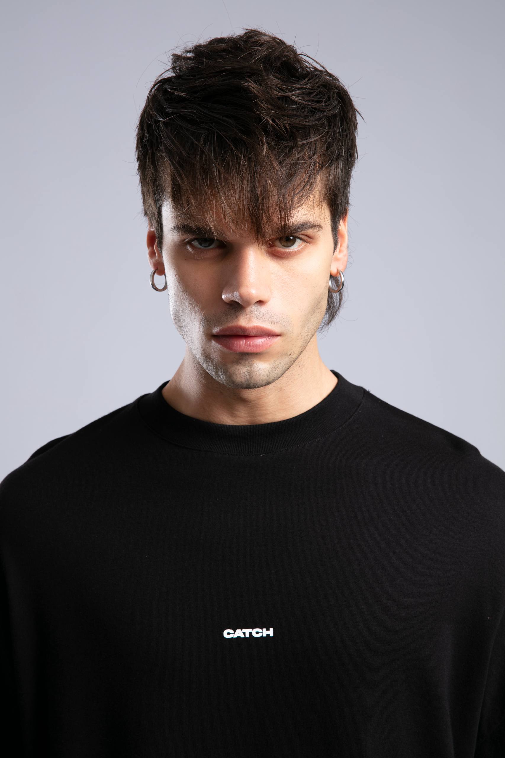 Minimalist Layered Long Sleeve Oversized T-shirt – White & Black Withinblack