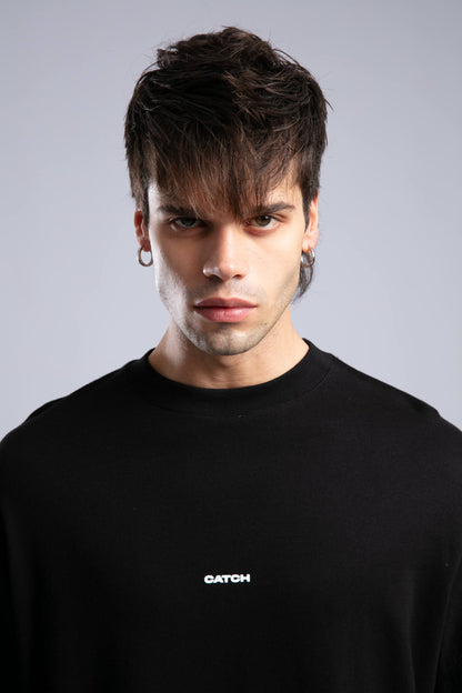 Minimalist Layered Long Sleeve Oversized T-shirt – White & Black Withinblack