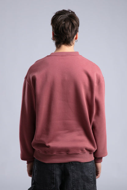Minimalist Oversized Crewneck Sweatshirt - CATCH Logo Pullover Withinblack
