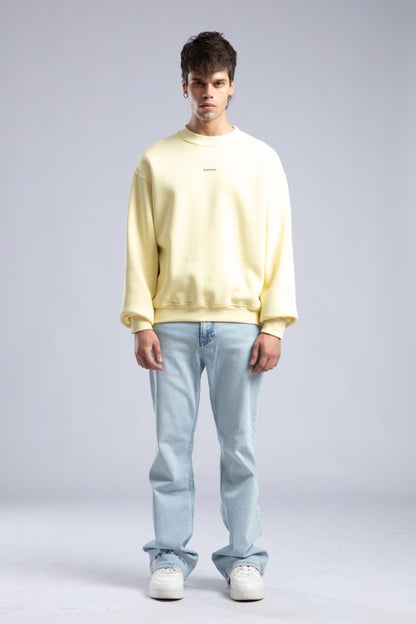 Minimalist Oversized Crewneck Sweatshirt - CATCH Logo Pullover Withinblack