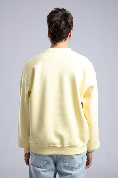 Minimalist Oversized Crewneck Sweatshirt - CATCH Logo Pullover Withinblack