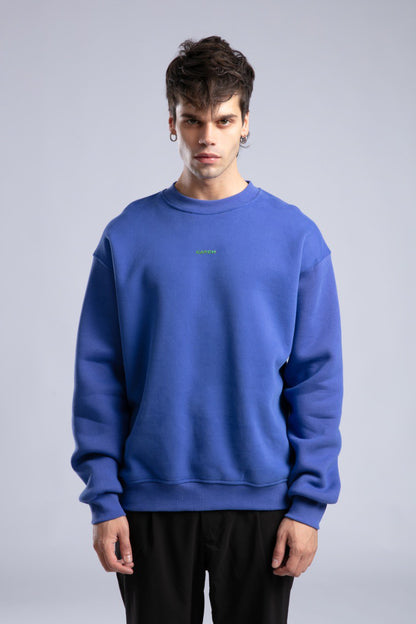 Minimalist Oversized Crewneck Sweatshirt - CATCH Logo Pullover Withinblack