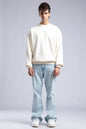 Minimalist Oversized Crewneck Sweatshirt - CATCH Logo Pullover Withinblack