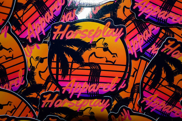 Retro Summer Sticker Pack Horseplay Apparel