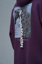 Mixed-Media Horse Graphic Hoodie Withinblack