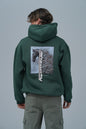 Mixed-Media Horse Graphic Hoodie Withinblack