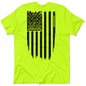 Molon Labe Ghost Flag - Safety Yellow T-Shirt Armed American Supply