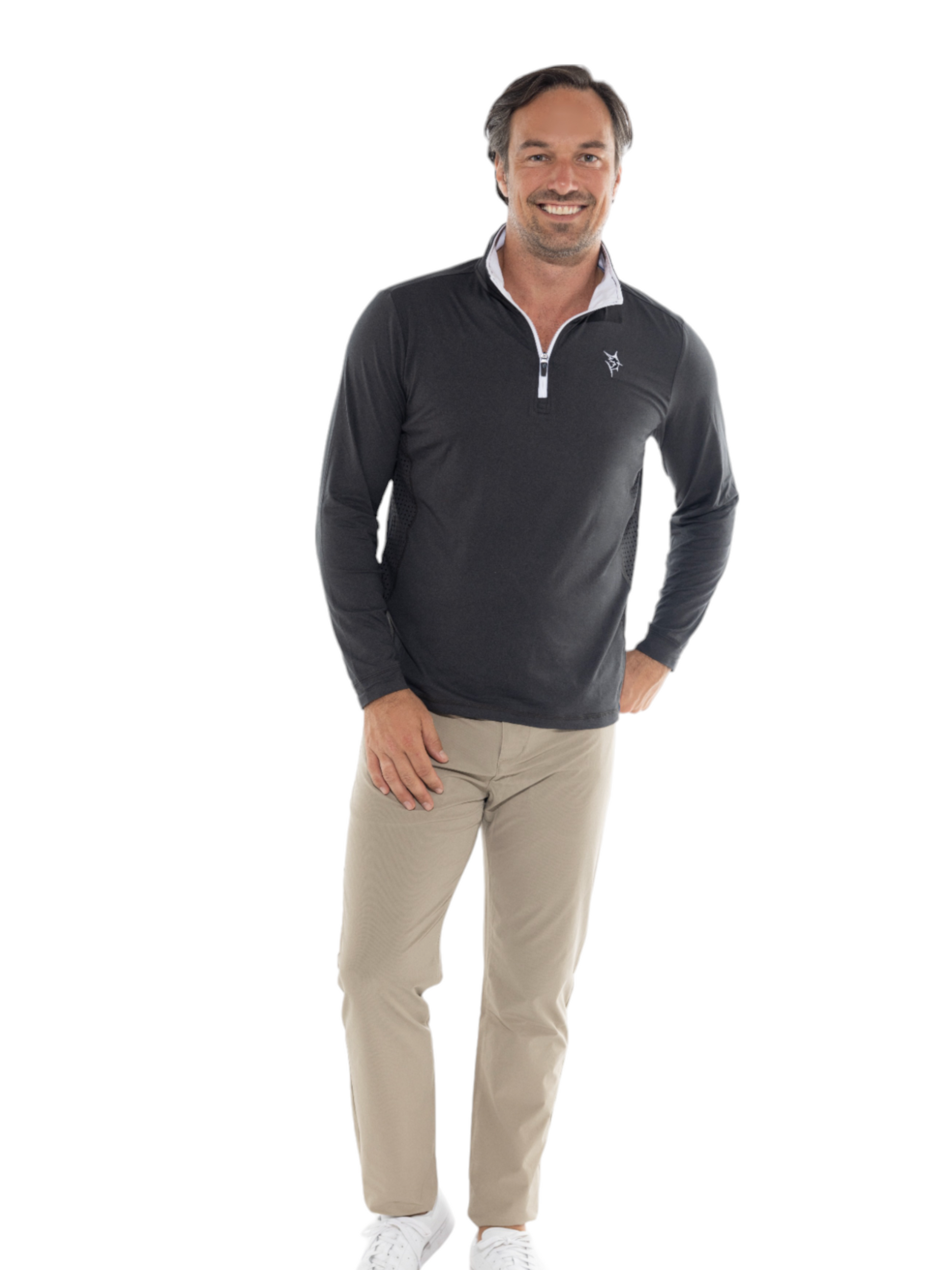 Monterey Performance Quarter Zip White Water Life