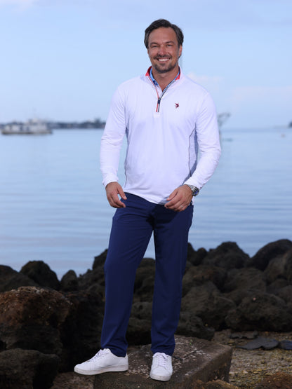 Monterey Performance Quarter Zip White Water Life