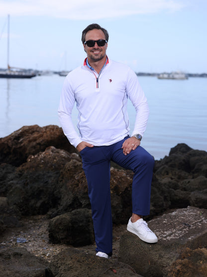 Monterey Performance Quarter Zip White Water Life