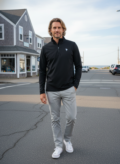 Montauk Quarter Zip Midweight Comfort White Water Life