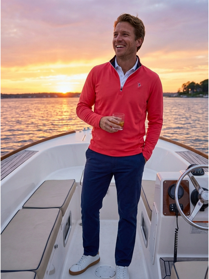 Montauk Quarter Zip Midweight Comfort White Water Life