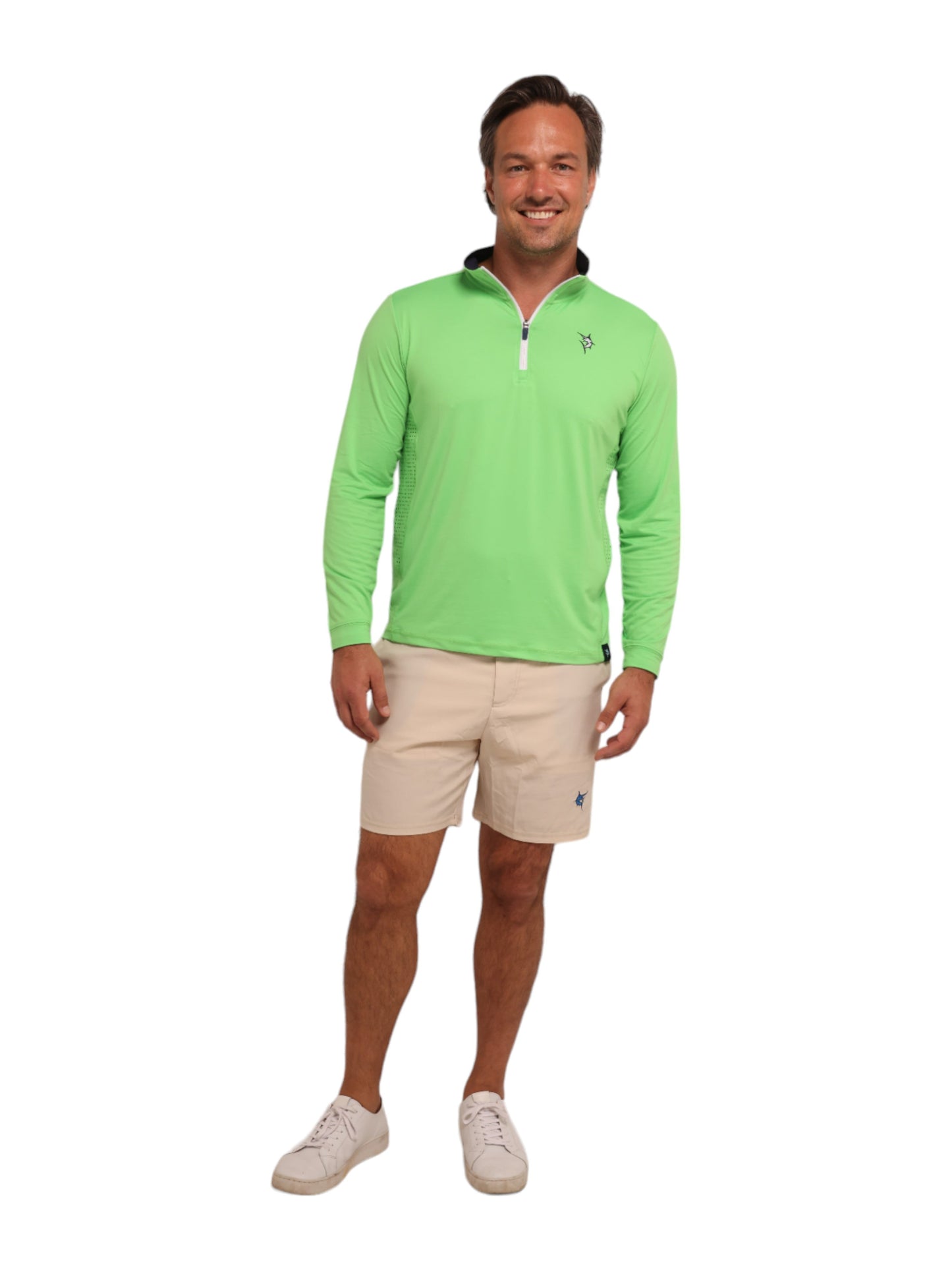 Monterey Performance Quarter Zip White Water Life