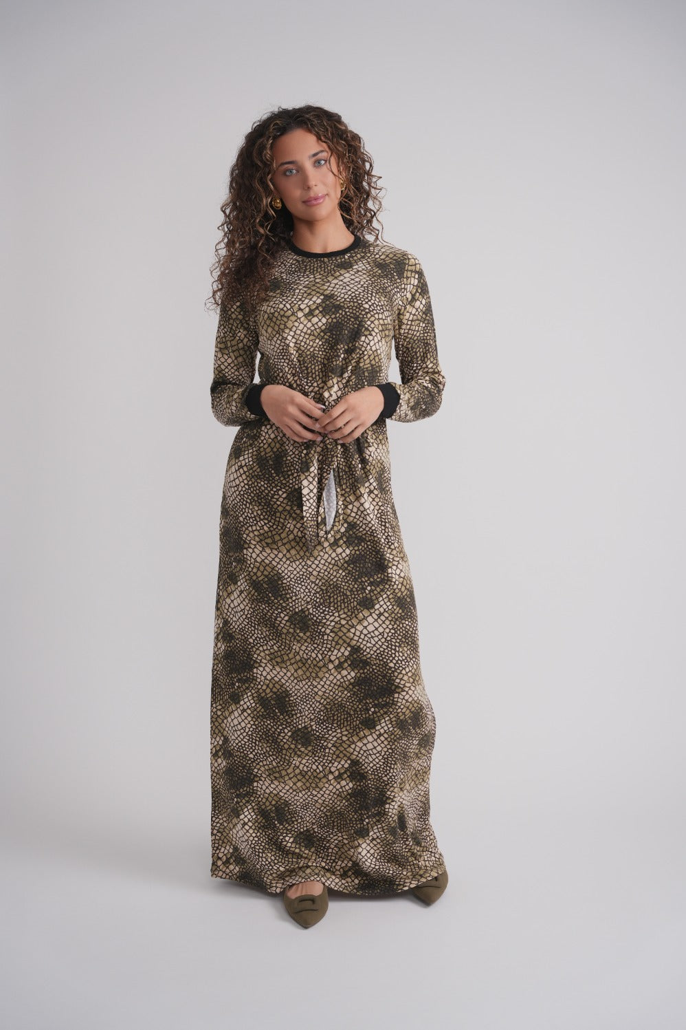 Printed Front Tie Nursing Nightgown MOOD + ELLWI