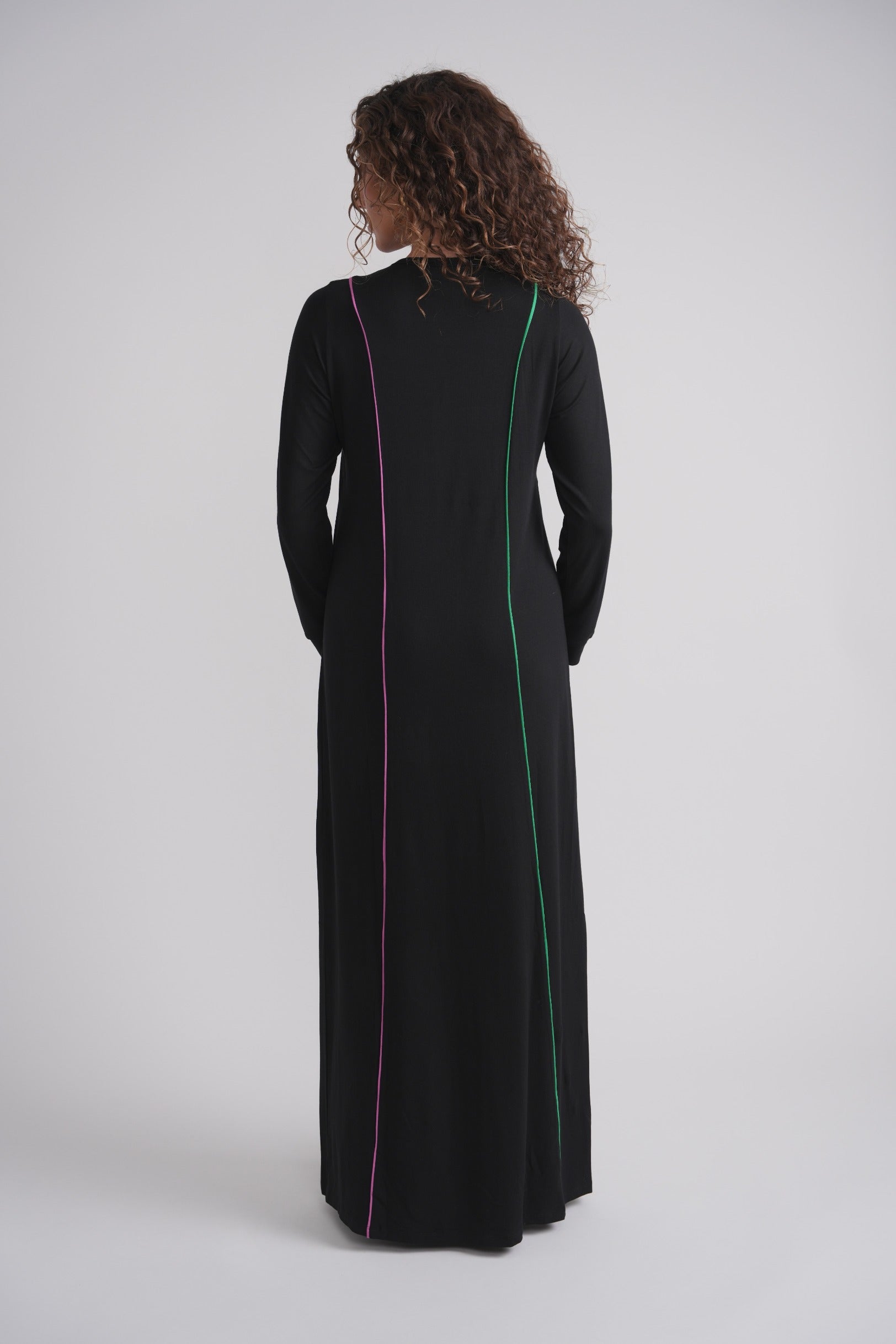 Colored Taping Trim Nursing Nightgown MOOD + ELLWI