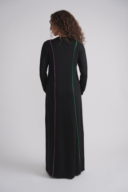 Colored Taping Trim Nursing Nightgown MOOD + ELLWI