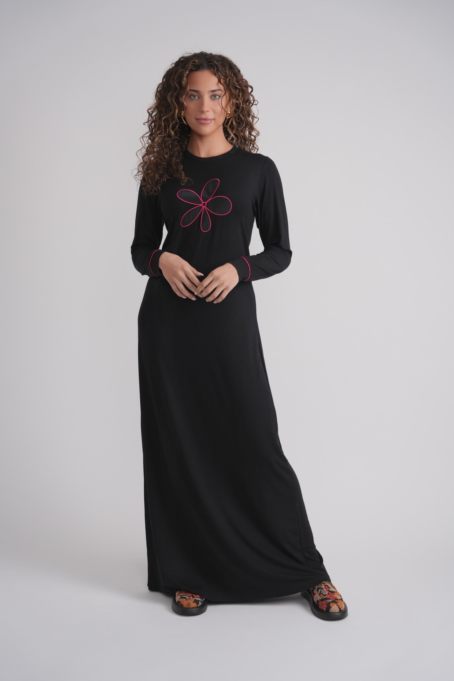 Embroidered Flower Nightgown MOOD + ELLWI