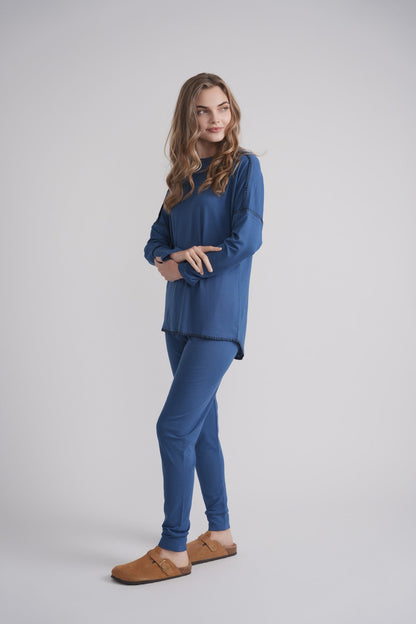 Blanket Stitch Pajams MOOD + ELLWI