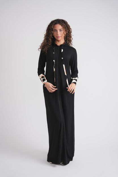 Printed Drawstring Morning Robe MOOD + ELLWI