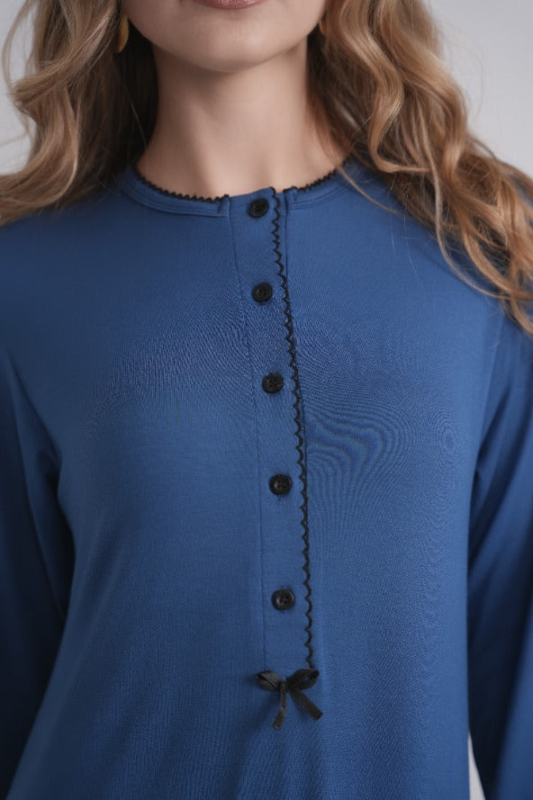 Scalloped Trim Nightgown MOOD + ELLWI