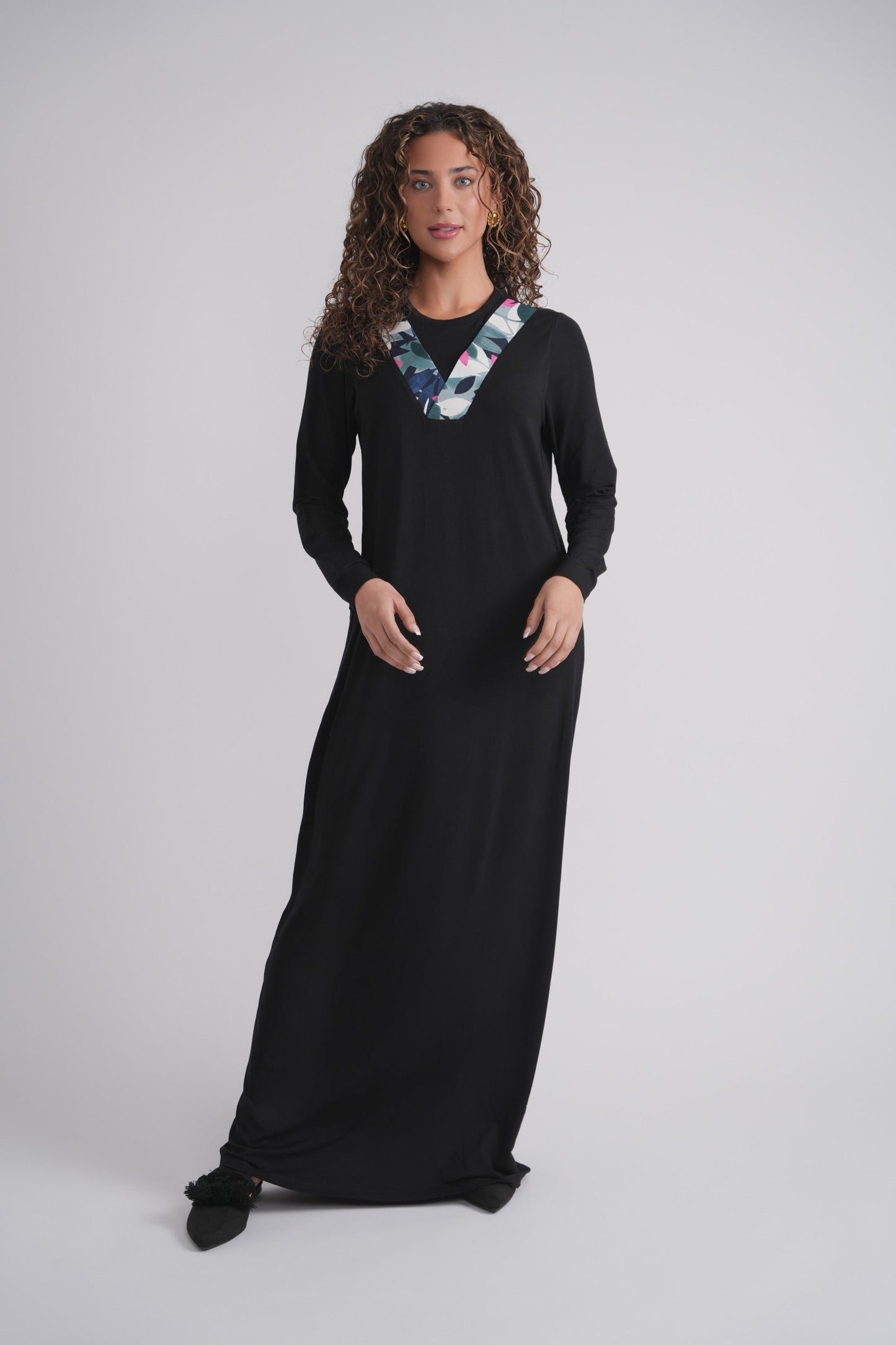Printed V Nursing Nightgown MOOD + ELLWI